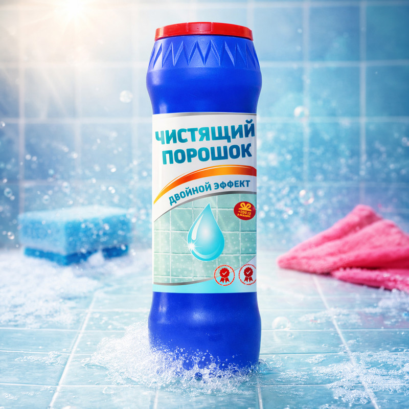 Чистящий порошок, RAKUN, 500 + 200 г